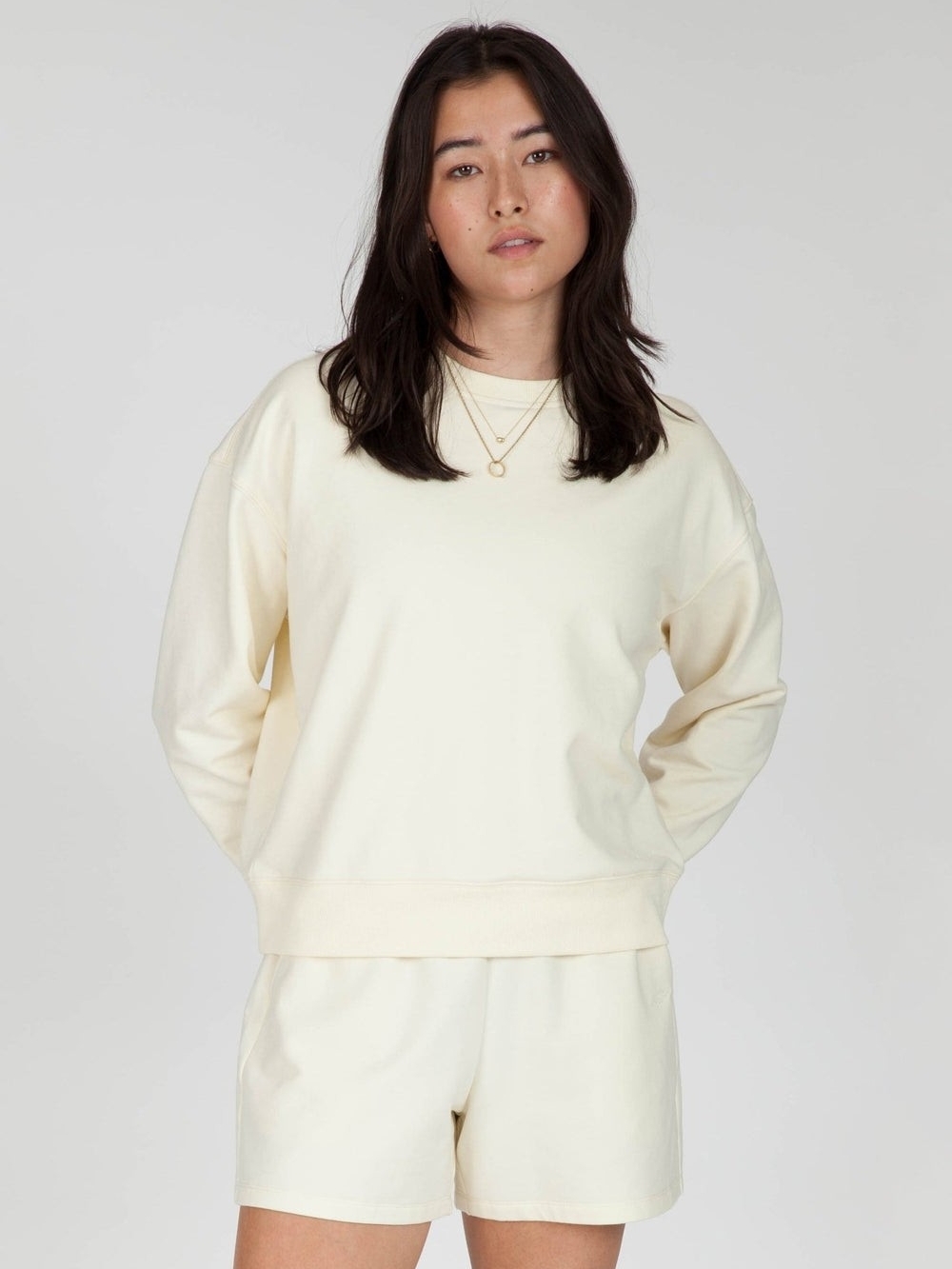 NWOT- Lazypants Soft-Touch Fleece Sweatshirt in Butter Yellow Women's Size Small